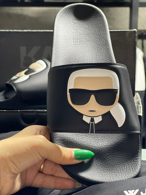 Karl Lagerfeld Ikonic slides כפכפי קרל לגרפלד לגבר